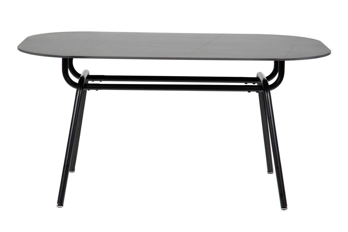 Mesa Comedor Metal-resina Negra 150x90x75 Cm - Mesas de Comedor - Granada Maison