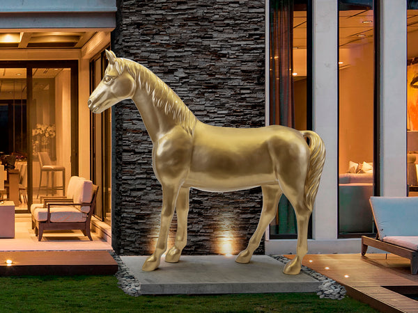 Pegaso Figura Caballo Grande Oro