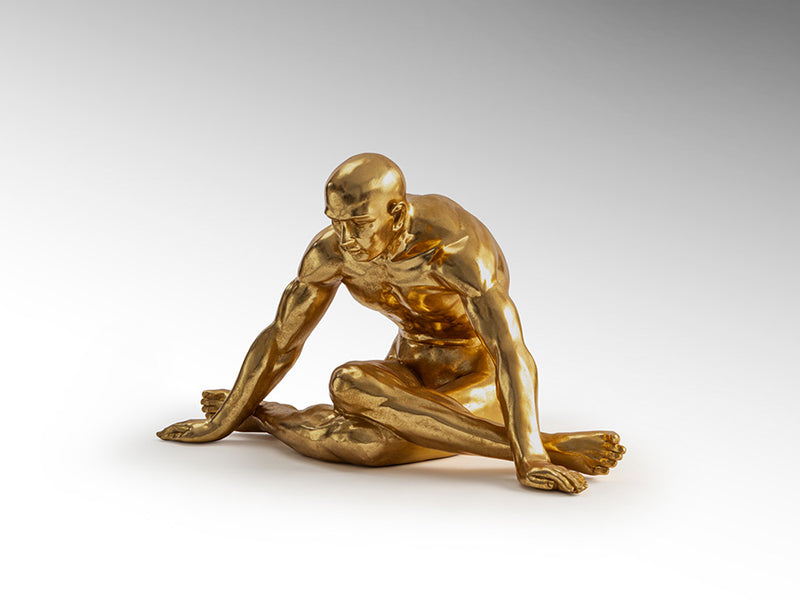 Figura Grande Yoga Oro - Figuras Decorativas - Granada Maison