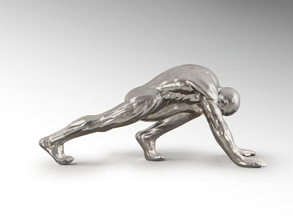 Figura Grande Asana Plata - Figuras Decorativas - Granada Maison