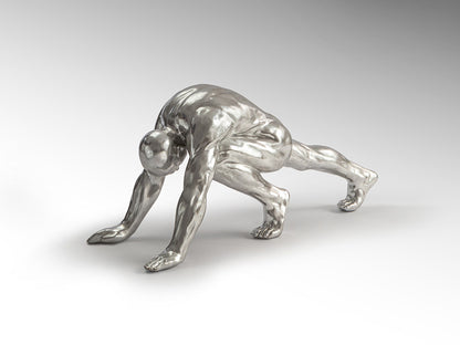 Figura Grande Asana Plata - Figuras Decorativas - Granada Maison