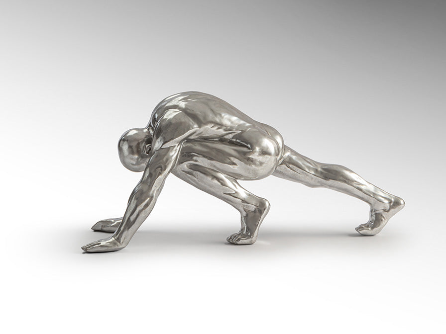 Figura Grande Asana Plata - Figuras Decorativas - Granada Maison