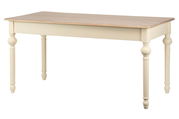 Mesa Comedor Paulownia Blanco-natural 160x80x80 Cm - Mesas de Comedor - Granada Maison