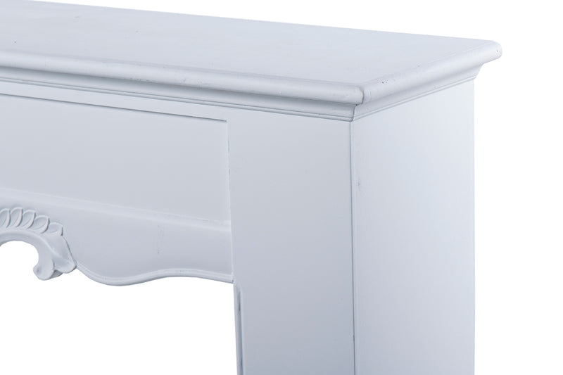 Consola Chimenea Blanca 125x27x104 Cm - Consolas - Granada Maison