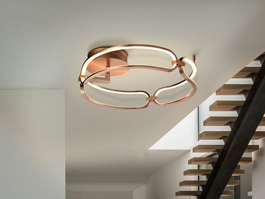 Colette Plafon Led Ø47 Oro Rosa - Plafones de Techo - Granada Maison