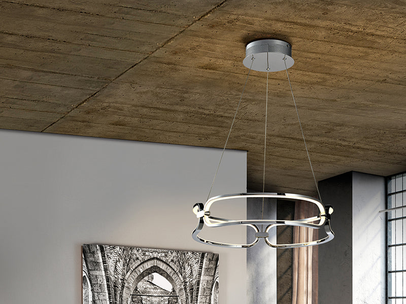 Colette Lampara Ø47 Cromo Dimable - Lámparas de Techo - Granada Maison
