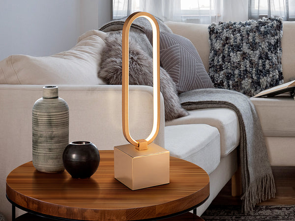 Sobremesa Led Colette Oro Rosa - Lámparas Sobremesa - Granada Maison