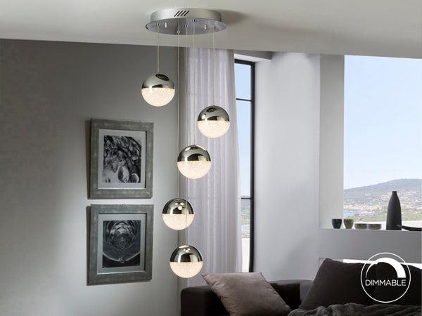 Lampara 5 Luces Led Sphere Ø33 - Lámparas de Techo - Granada Maison