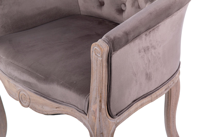 Butaca Madera/textil 61x61x71 Cm - Sillas y Sillones - Granada Maison
