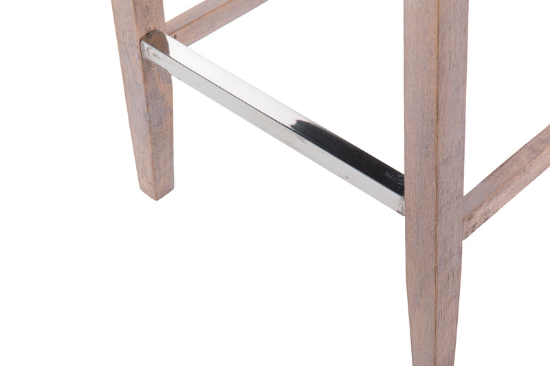 Taburete Cocina Gris Con Tirador 48x53x104 Cm - Taburetes - Granada Maison