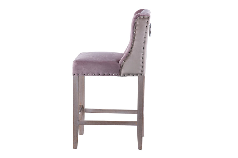Taburete Cocina Lila-gris C/tirador 48x53x104cm - Taburetes - Granada Maison
