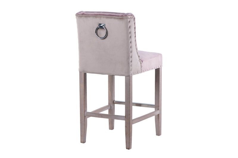 Taburete Cocina Lila-gris C/tirador 48x53x104cm - Taburetes - Granada Maison