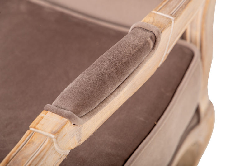 Butacamadera-velvet Marron 70x72x93 Cm - Sillas y Sillones - Granada Maison