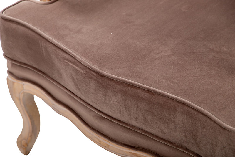Butacamadera-velvet Marron 70x72x93 Cm - Sillas y Sillones - Granada Maison