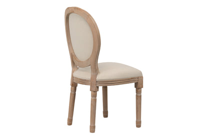 Silla Lino Beige Capitone 48x46x96 Cm - Sillas y Sillones - Granada Maison