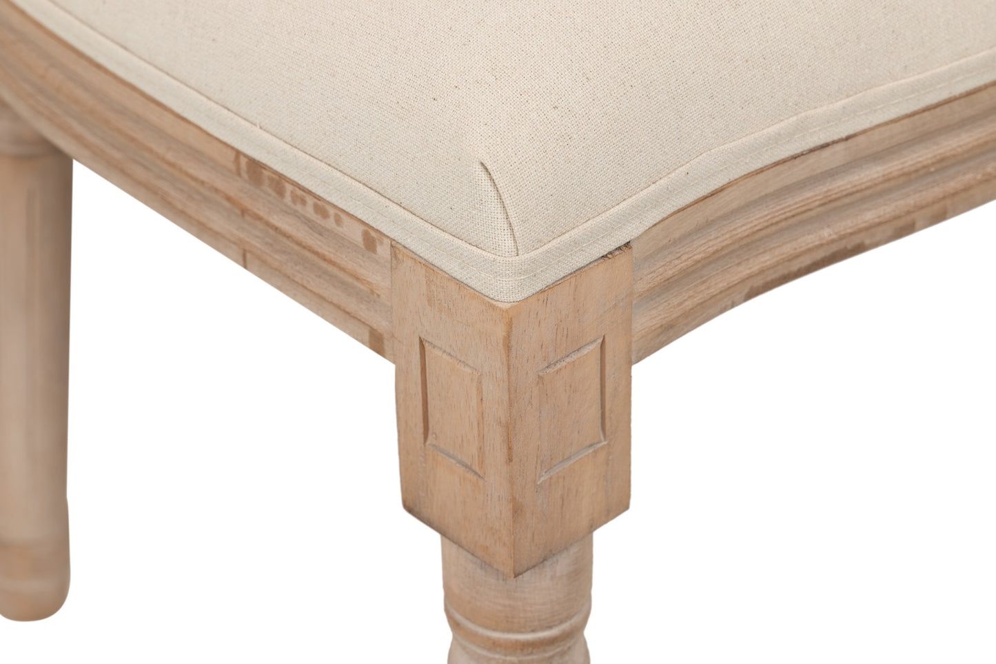 Silla Lino Beige Capitone 48x46x96 Cm - Sillas y Sillones - Granada Maison