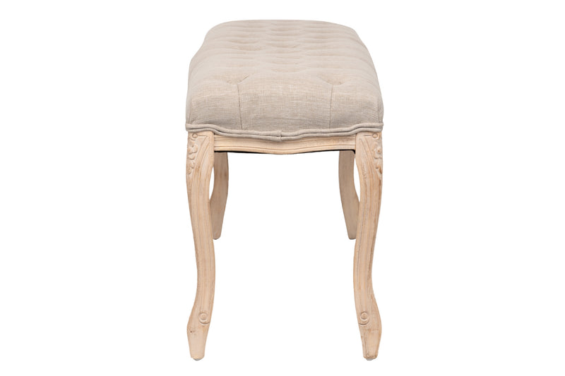 Pie De Cama Madera/textil 110x36x48 Cm - Reposapiés - Granada Maison