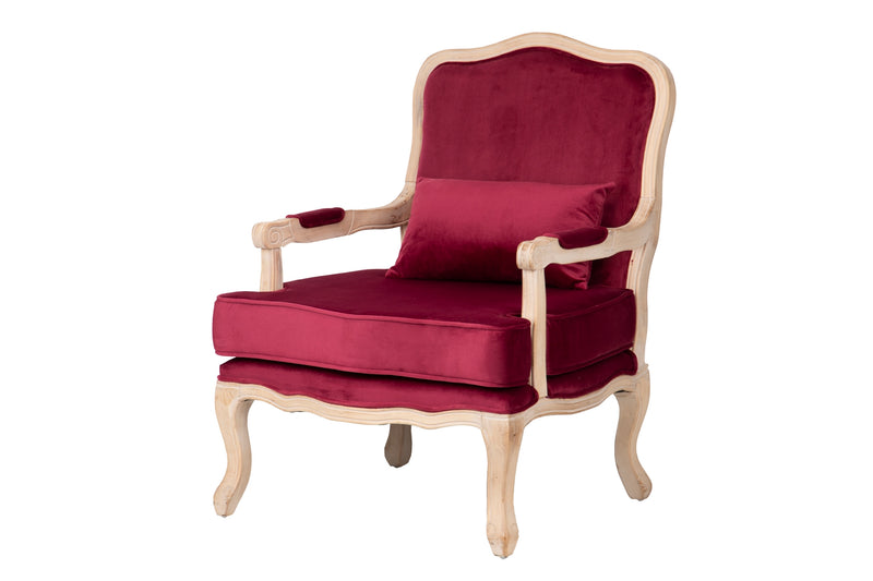 Butaca Velvet-madera Granate 64x72x92 Cm - Sillas y Sillones - Granada Maison