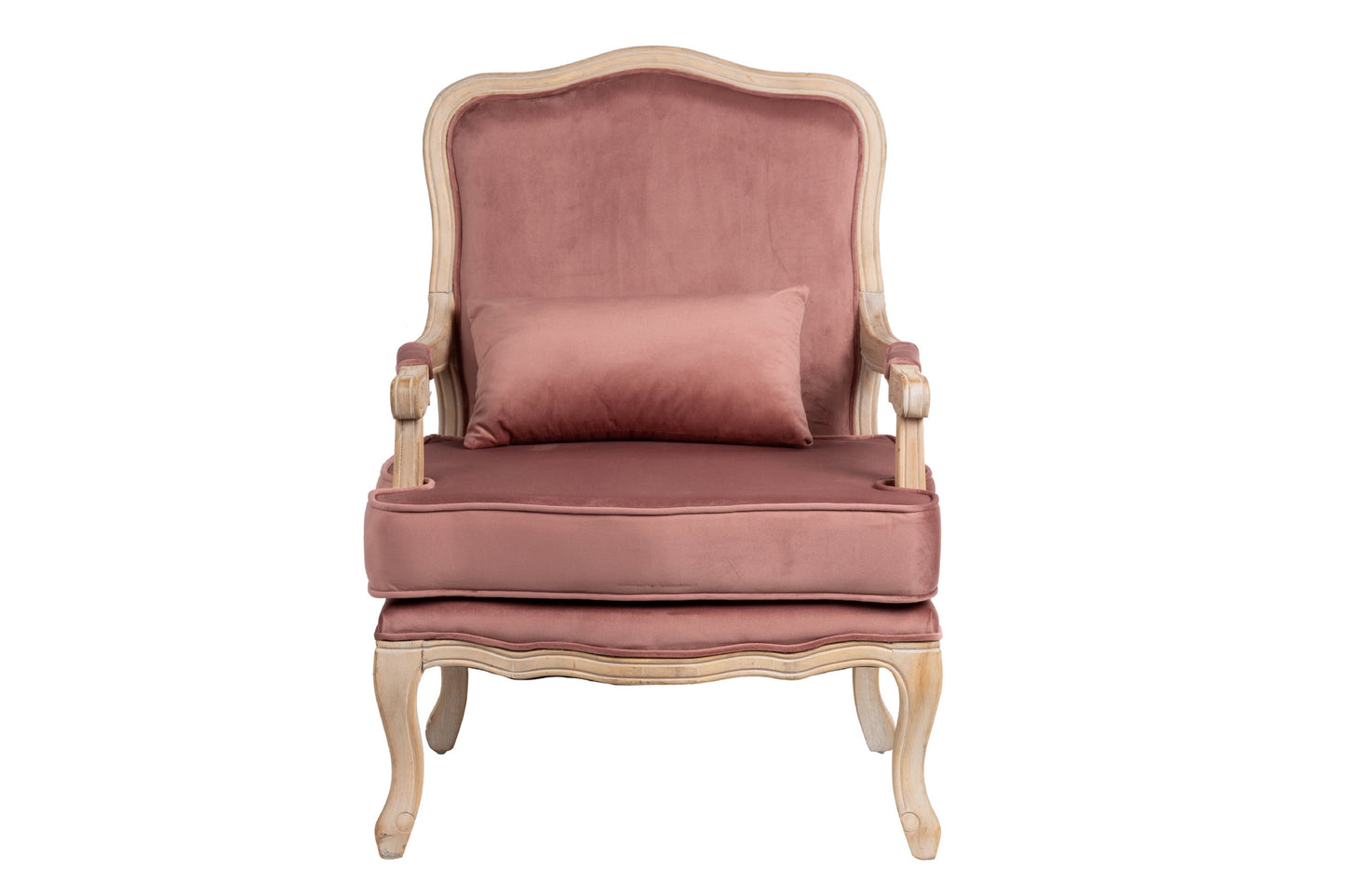 Butaca Velvet-madera Melocoton 64x72x92 Cm - Sillas y Sillones - Granada Maison