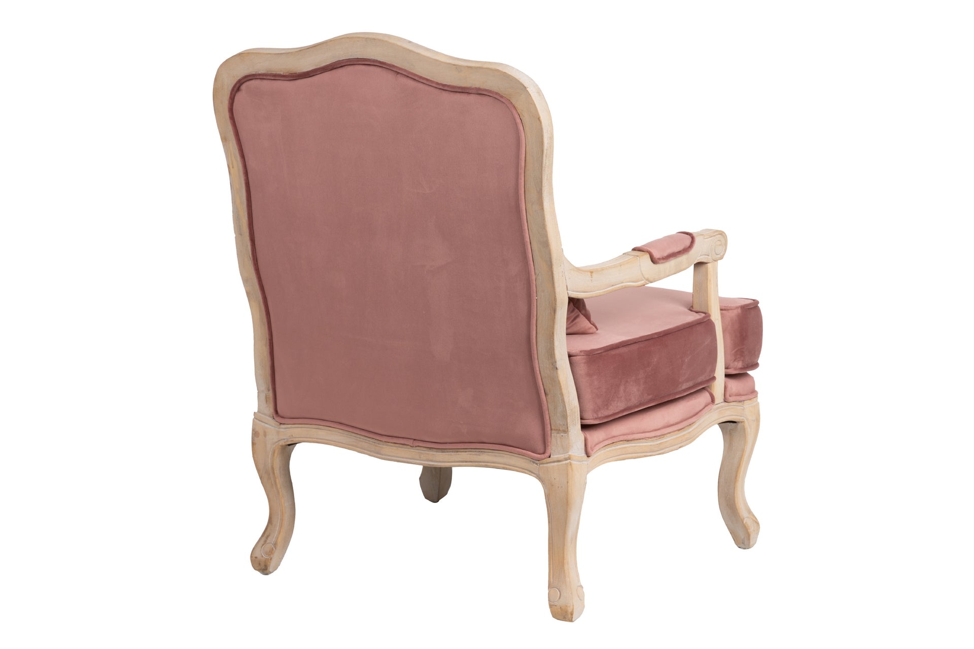 Butaca Velvet-madera Melocoton 64x72x92 Cm - Sillas y Sillones - Granada Maison