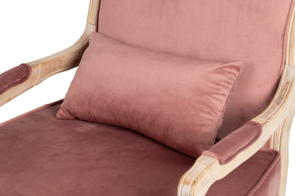 Butaca Velvet-madera Melocoton 64x72x92 Cm - Sillas y Sillones - Granada Maison