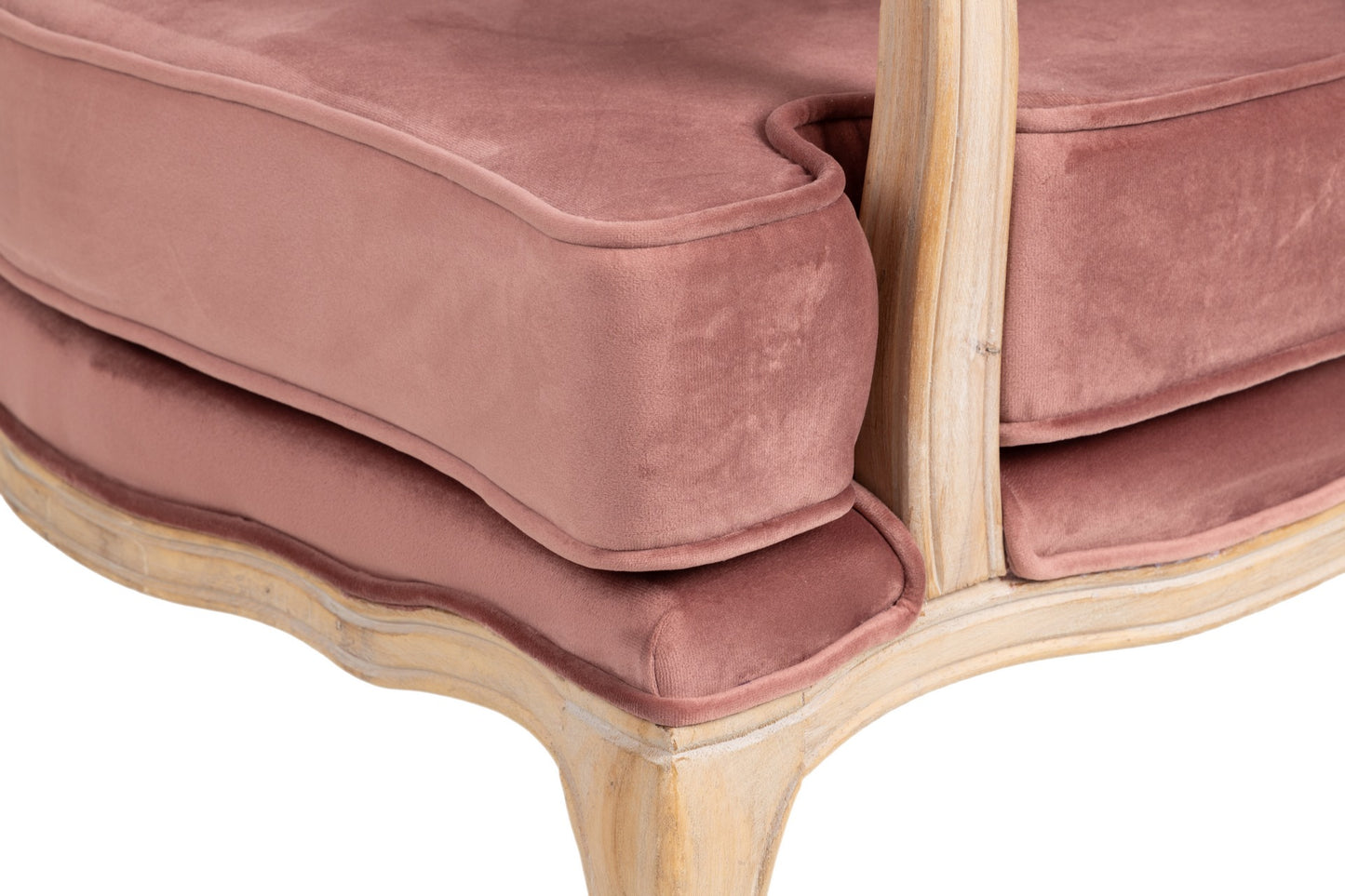 Butaca Velvet-madera Melocoton 64x72x92 Cm - Sillas y Sillones - Granada Maison