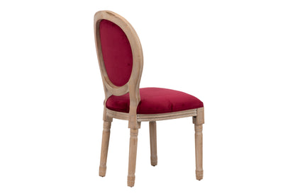 Silla Velvet Granate Patas Madera 48x46x96 Cm - Sillas y Sillones - Granada Maison