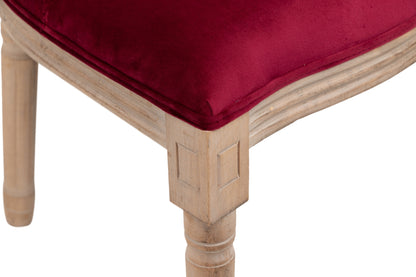 Silla Velvet Granate Patas Madera 48x46x96 Cm - Sillas y Sillones - Granada Maison