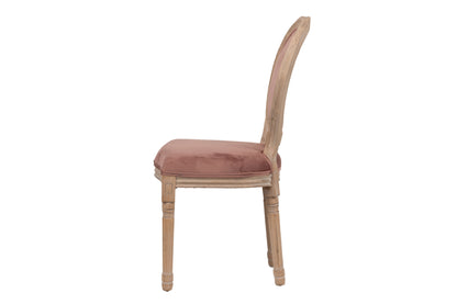 Silla Velvet Melocoton Patas Madera 48x46x96 Cm - Sillas y Sillones - Granada Maison