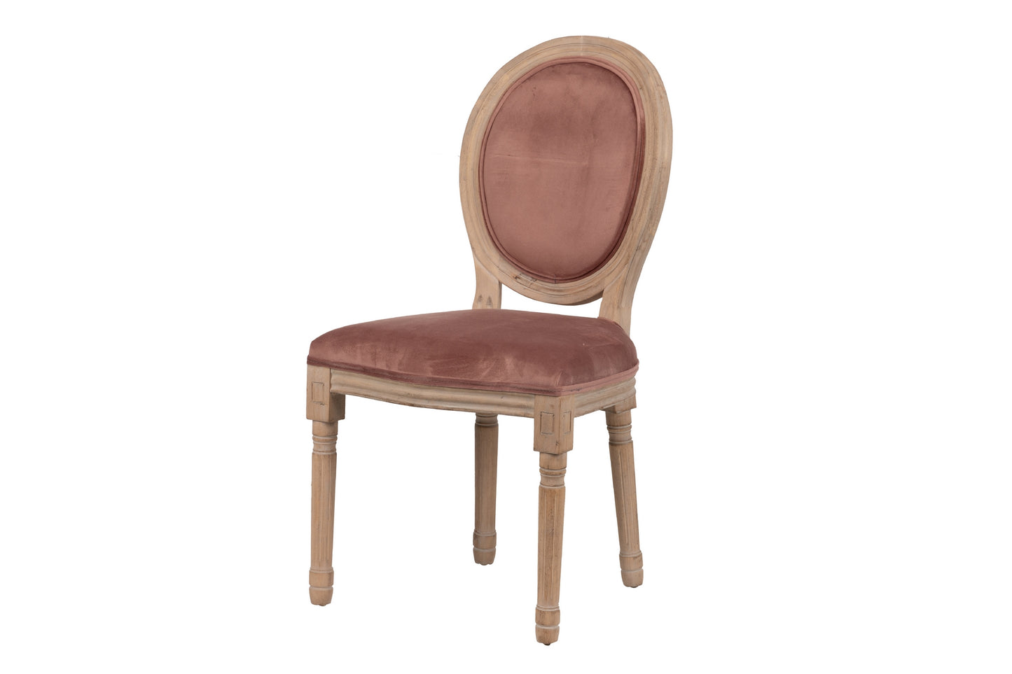 Silla Velvet Melocoton Patas Madera 48x46x96 Cm - Sillas y Sillones - Granada Maison