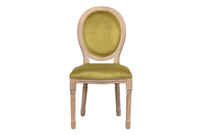 Silla Velvet Verde Patas Madera 48x46x96 Cm - Sillas y Sillones - Granada Maison