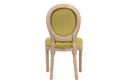 Silla Velvet Verde Patas Madera 48x46x96 Cm - Sillas y Sillones - Granada Maison