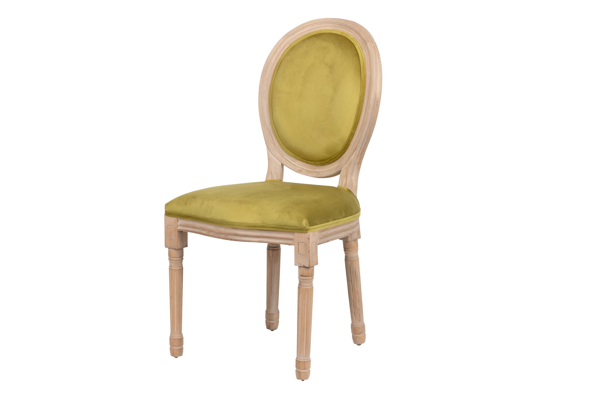 Silla Velvet Verde Patas Madera 48x46x96 Cm - Sillas y Sillones - Granada Maison