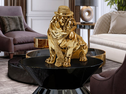 Figura Pequeña Bull Dog Oro - Figuras Decorativas - Granada Maison