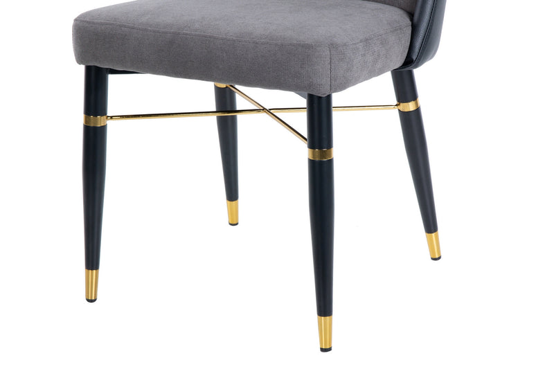 Wichita Grey Pu Textil Chair 52X60X84 Cm