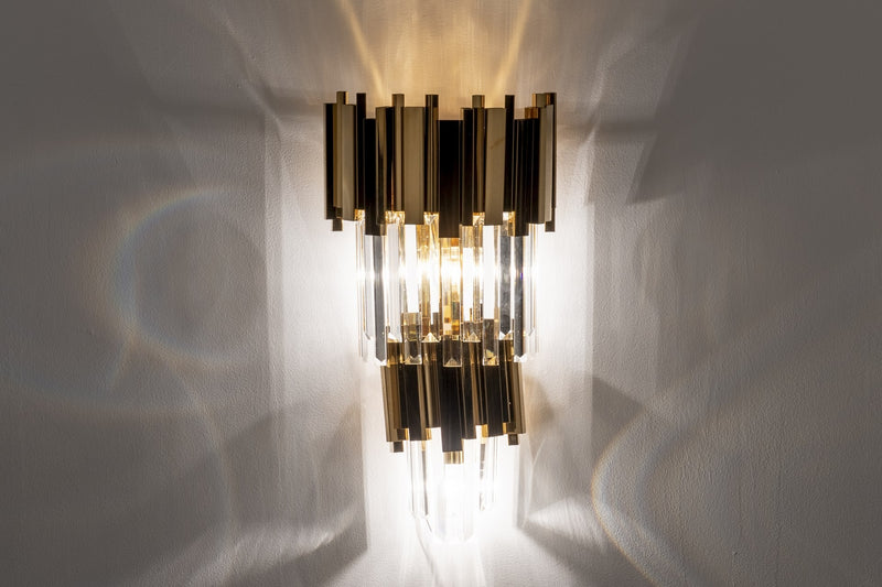 Aplique Metal Cristal Florida 30x30x55 Cm - Lámparas y Apliques de pared - Granada Maison