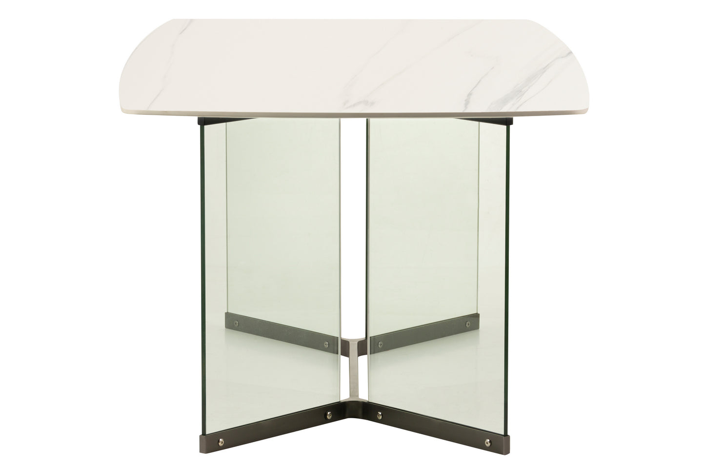 Mesa Comedor Marmol Cristal Nakin 200X100X75 Cm