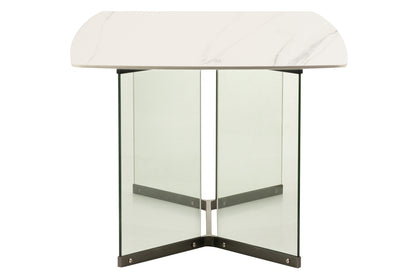 Mesa Comedor Marmol Cristal Nakin 200X100X75 Cm