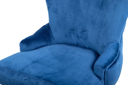 Silla Velvet Capitone Azul Bruny 67x62x95 Cm - Sillas y Sillones - Granada Maison