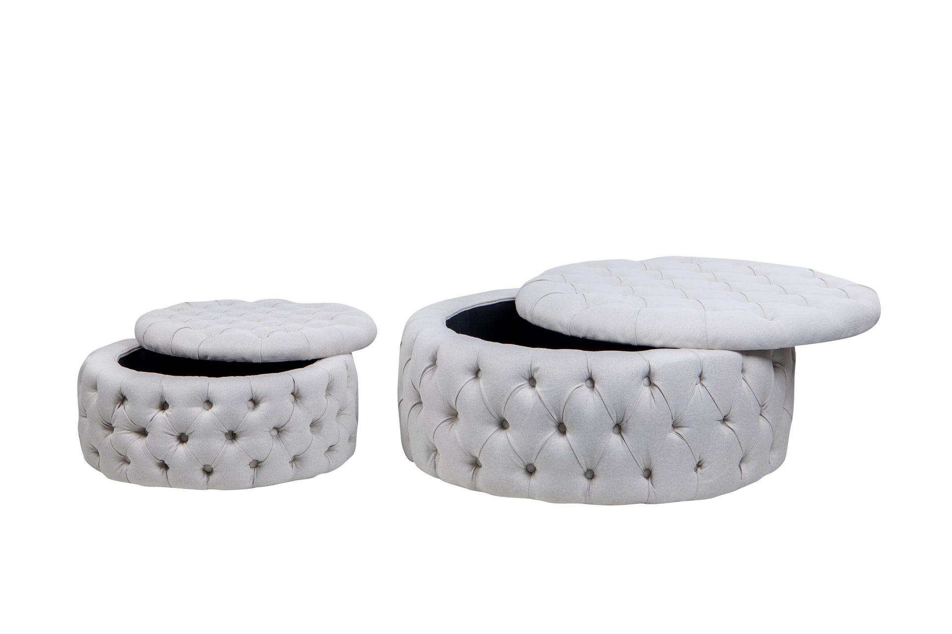 Set2 Mesas Auxil Centr.stanley 100x100x45/75x75x30 - Mesas Auxiliares - Granada Maison