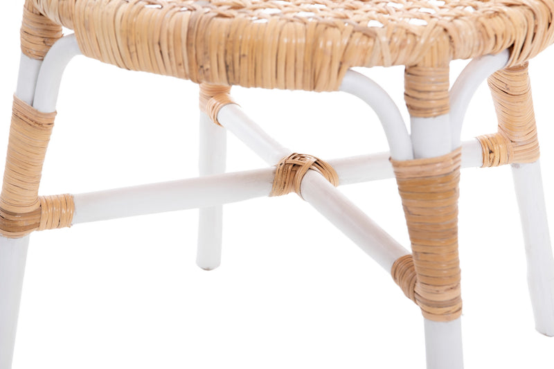 Silla Ratan Blanco Lampung 46x55x87 Cm - Sillas y Sillones - Granada Maison