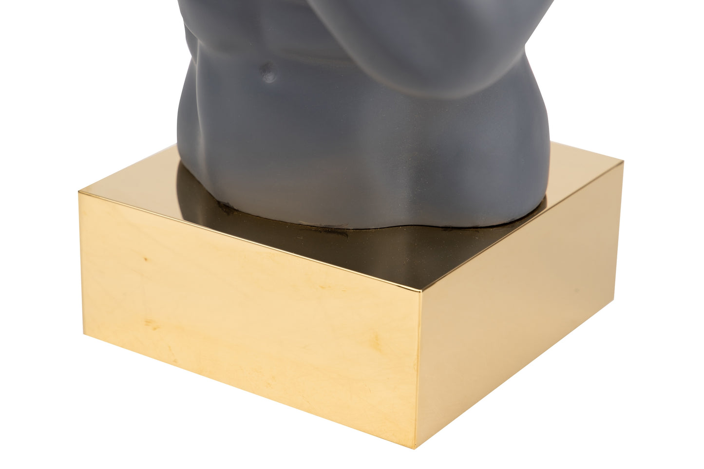 Boxeador Resina/Metal Gris 33X56X56 Cm