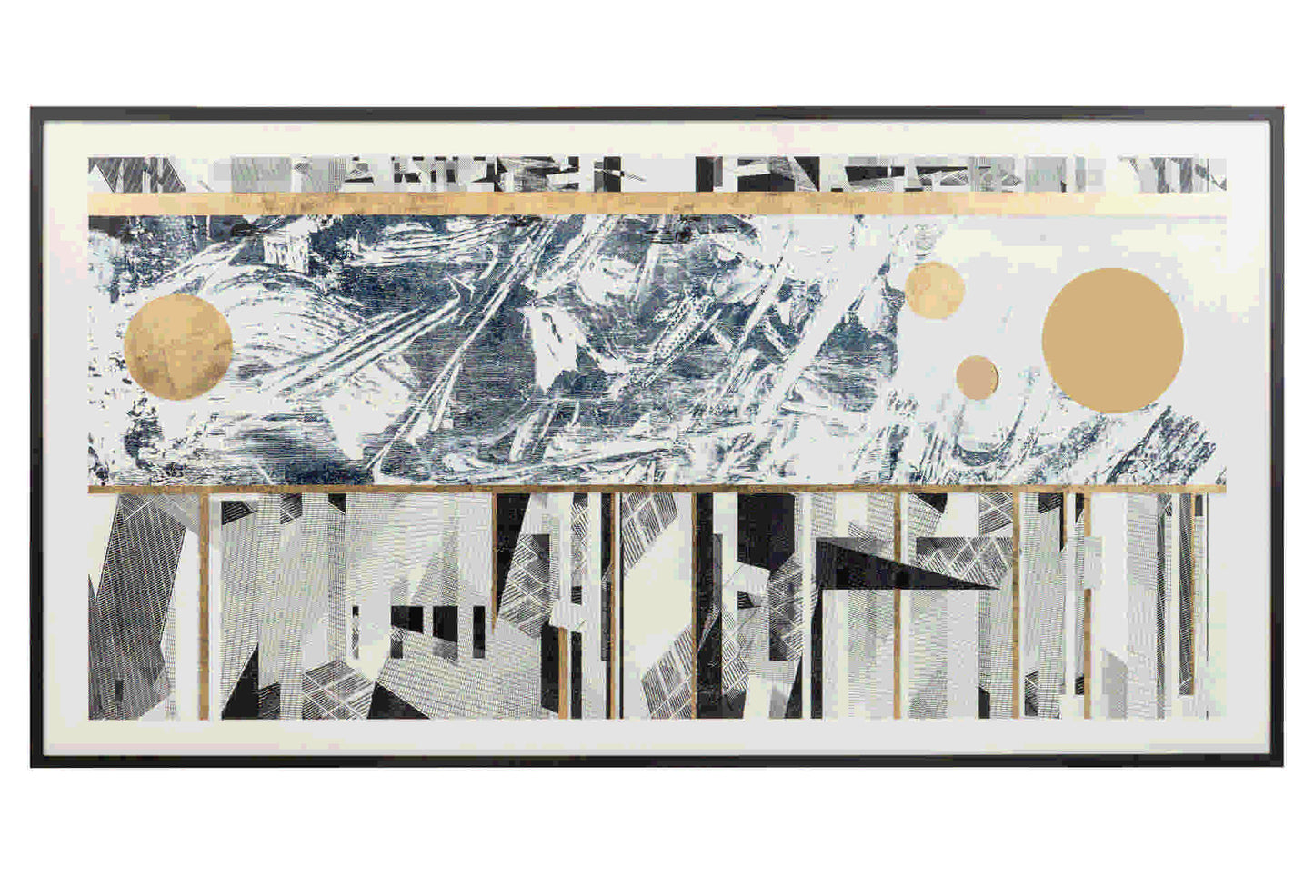 Cuadro Abstracto Con Marco Ps 180X4X95 Cm