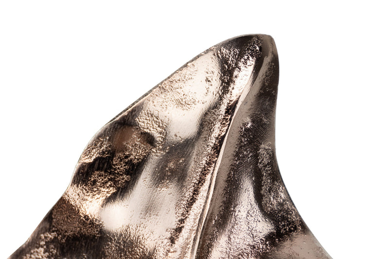 Escultura Hoja Aluminio Rosa Nickel 51x29x16 Cm - Figuras y Esculturas Decorativas - Granada Maison