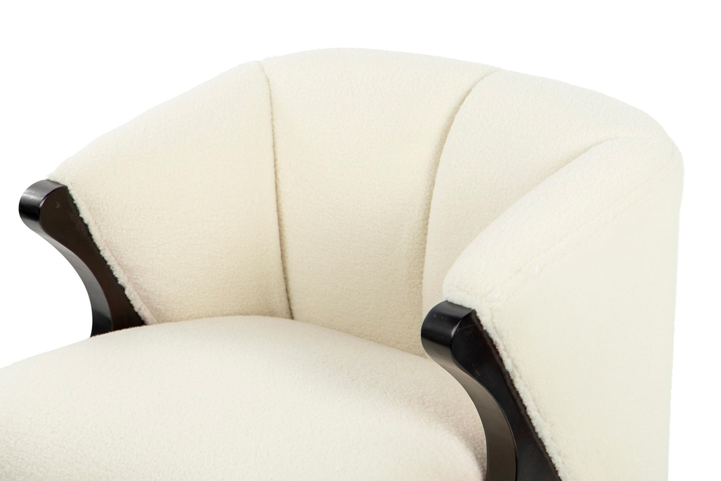 Butaca Madera/boucle Kirkenes 68x78x75 Cm - Sillas y Sillones - Granada Maison