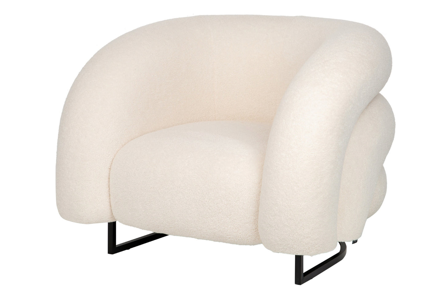 Sillon Acero Inoxidable/Boucle Hanko 89X85X74 Cm