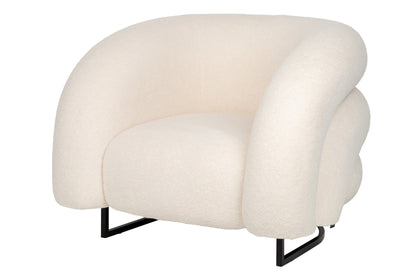 Sillon Acero Inoxidable/Boucle Hanko 89X85X74 Cm