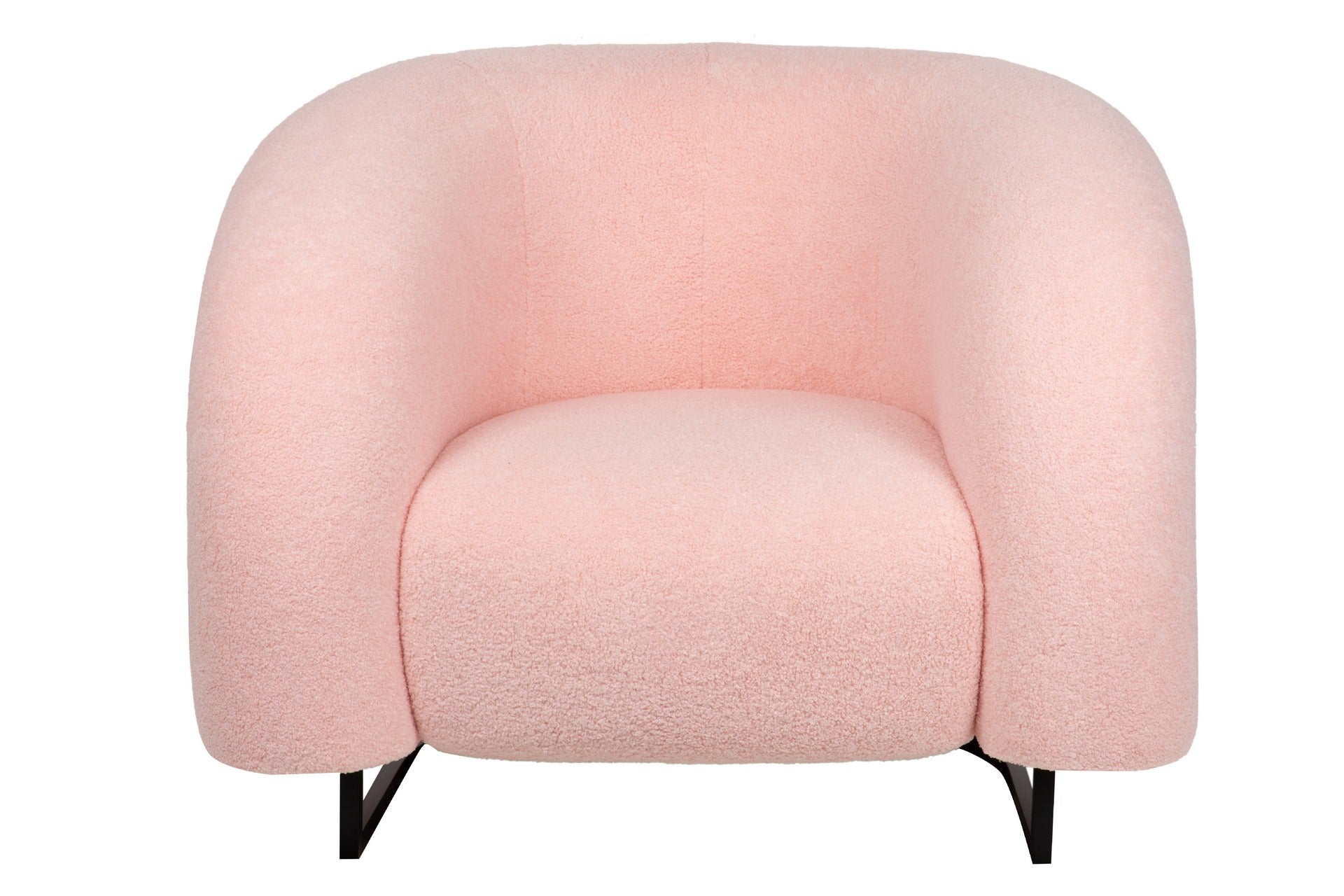 Sillon Acero Inoxidable/boucle Hanko 89x85x74 Cm - Sillas y Sillones - Granada Maison