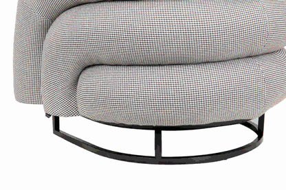 Sillon Acero Inox/Boucle/Tela Hanko 89X85X74 Cm