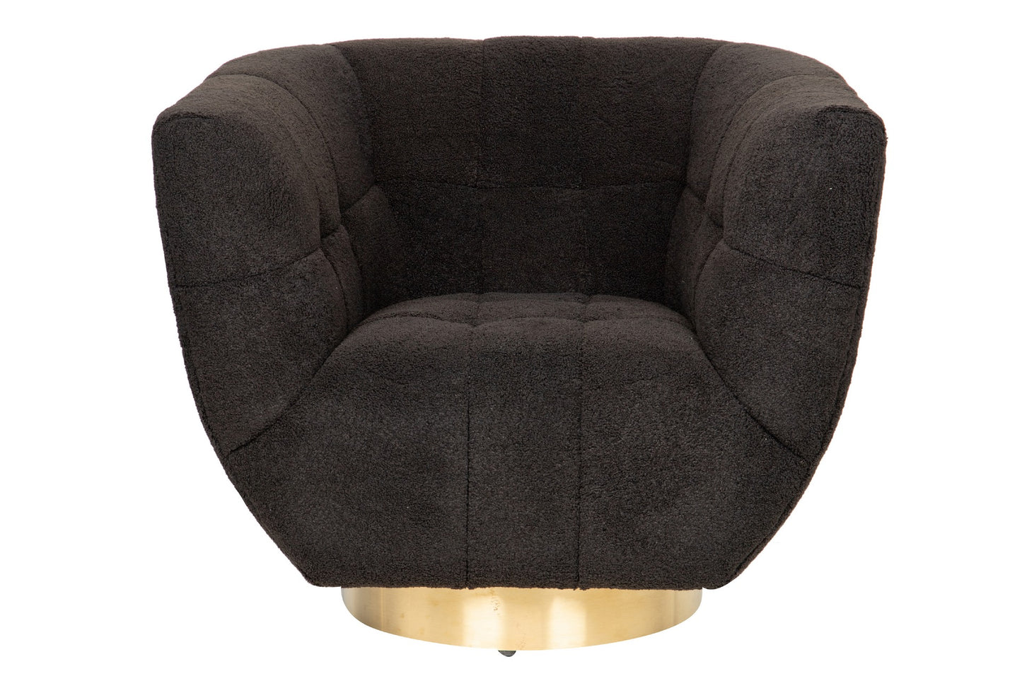 Sillon Acero Inoxidable/boucle Inari 85x75x75 Cm - Sillas y Sillones - Granada Maison